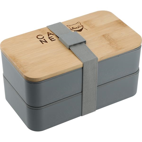 Stackable Bamboo Fiber Bento Box | Full Line Specialties Inc. - Buy ...